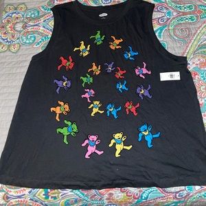 Old Navy Grateful Dead Dancing Bears tank, XL NWT